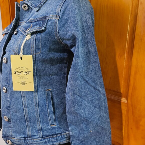 Cotton Blend Stretch Denim Jacket - Picture 2 of 3